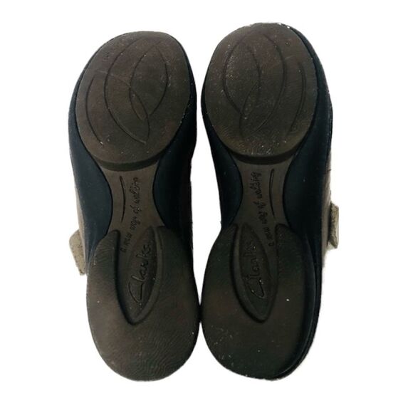 Clarks Mary Jane Metallic In Motion Comfort Orthopedic Janes Shoes - Picture 7 of 9